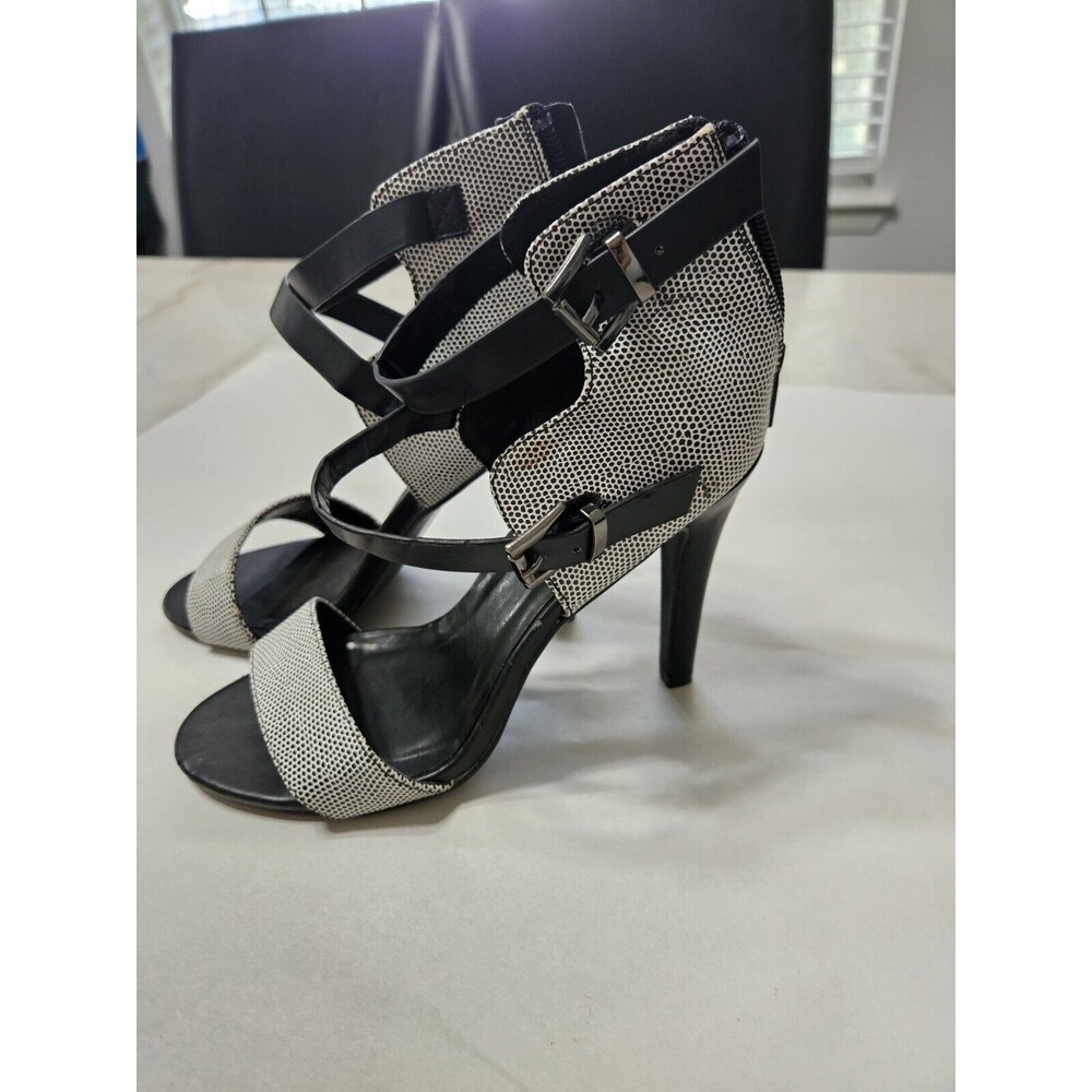 HIGH HEEL ANKLE STRAP SANDALS SIZE 8